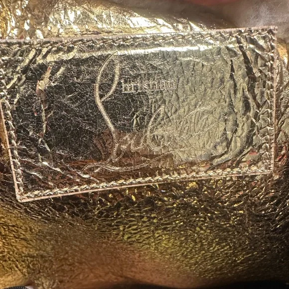 Christian Louboutin Brown and Cream Shearling Shoulder Bag - Picture 9 of 15